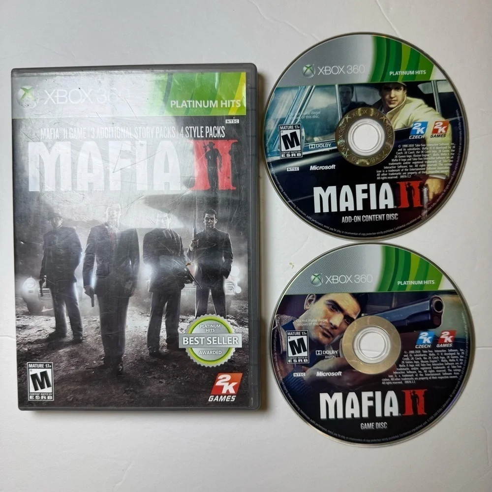 Mafia II (Xbox 360, 2011) Platinum Hits, Tested